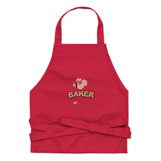 Baker Design Chef Apron with Custom Text for Baking Enthusiasts