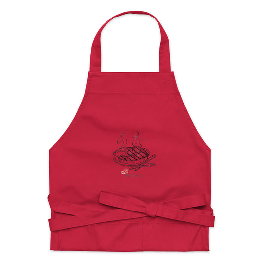 Steak Design Chef Apron - Stylish Cotton Apron for Grilling and BBQ Enthusiasts